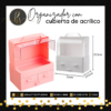 Organizador con cubierta de acrílico