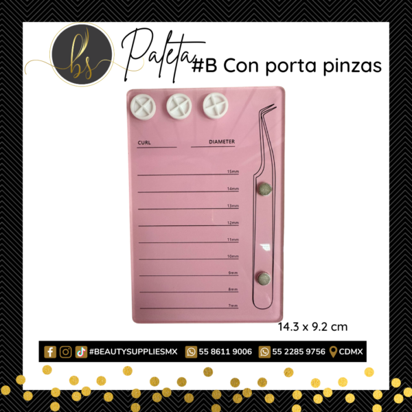 Paleta #B con porta pinza