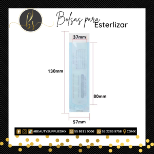 Bolsa para esterilizar #1 13x5.7cm (8.x3.7cm)