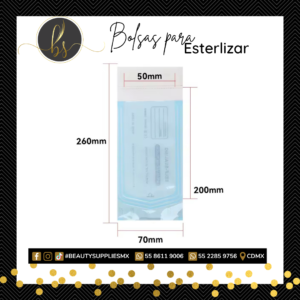 Bolsa para esterilizar #3 26x7cm (20x5cm)