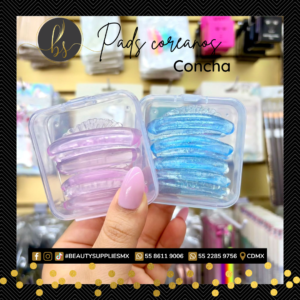 Pads coreanos anatómicos concha para lash lifting